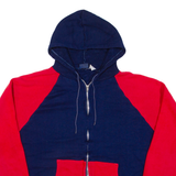 SIGALLO Womens Blue Hoodie Full Zip XL