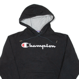 CHAMPION Mens Black Hoodie S