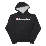 CHAMPION Mens Black Hoodie S