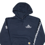 CARHARTT Loose Fit Mens Blue Hoodie USA S