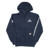 CARHARTT Loose Fit Mens Blue Hoodie USA S