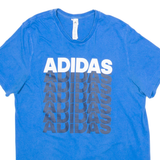 ADIDAS Mens T-Shirt Blue M