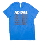 ADIDAS Mens T-Shirt Blue M