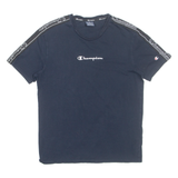 CHAMPION Mens T-Shirt Blue S