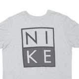 NIKE Athletic Cut Mens T-Shirt Grey L