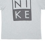 NIKE Athletic Cut Mens T-Shirt Grey L