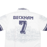 England Mens Football Shirt Jersey White Collared XL