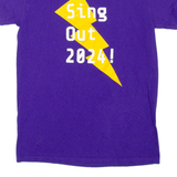 GILDAN Sing Out 2024 Mens T-Shirt Purple S