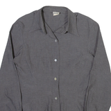 GUARANA BRASIL Womens Plain Shirt Grey Long Sleeve XS