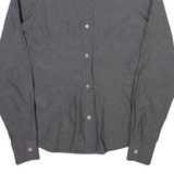 GUARANA BRASIL Womens Plain Shirt Grey Long Sleeve XS