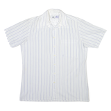 C&A Mens Shirt White Striped S