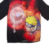 BERSHKA Naruto Mens Shirt Black Viscose XS