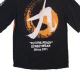 BERSHKA Naruto Mens Shirt Black Viscose XS