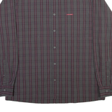 LEE COOPER Mens Shirt Grey Check Long Sleeve L