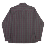 LEE COOPER Mens Shirt Grey Check Long Sleeve L