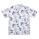 AUTHENTIC WEAR Mens Shirt White Floral S