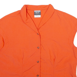 JACK WOLFSKIN Womens Plain Shirt Orange Sleeveless L