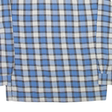 CRE ANGELO Mens Shirt Blue Check Long Sleeve M
