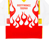 SWISS ICE HOCKEY Postfinance Trophy Mens Jersey Red 3/4 Sleeve V-Neck S