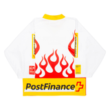 SWISS ICE HOCKEY Postfinance Trophy Mens Jersey Red 3/4 Sleeve V-Neck S