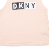DKNY SPORT Womens Vest Pink Sleeveless S
