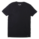 LEE Fitted Tee Mens T-Shirt Black V-Neck S