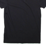 LEE Fitted Tee Mens T-Shirt Black V-Neck S