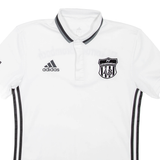 ADIDAS FV Lörrach-Brombach Mens Football Shirt T-Shirt White Button Neck S