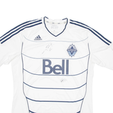 ADIDAS Vancouver Whitecapes Signed Mens Football Shirt T-Shirt White USA XL