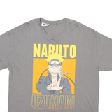 NARUTO Mens T-Shirt Grey L