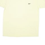 REEBOK Mens T-Shirt Yellow XL