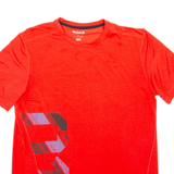 REEBOK Mens T-Shirt Red L