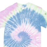 GILDAN Tie Dye Womens T-Shirt Blue S