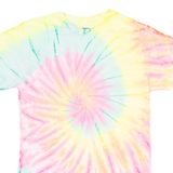 KRAZY TEES Tie Dye Womens T-Shirt Pink S