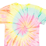 KRAZY TEES Tie Dye Womens T-Shirt Pink S