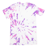 GILDAN Tie Dye Womens T-Shirt Purple S