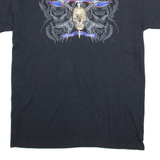 GILDAN Metal Scar Mens T-Shirt Black M