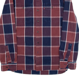 LEVI'S Mens Shirt Maroon Check Long Sleeve M