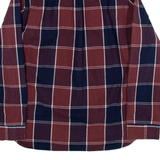 LEVI'S Mens Shirt Maroon Check Long Sleeve M