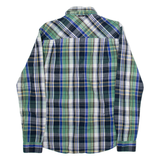 BARBOUR Mens Shirt Blue Check Long Sleeve S
