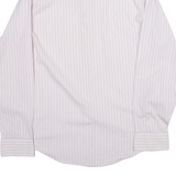 CALVIN KLEIN Slim Fit Mens Shirt Purple Striped Long Sleeve M