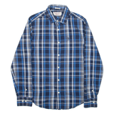 PENGUIN Heritage Slim Fit Mens Shirt Blue Check Long Sleeve S