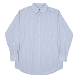 TOMMY HILFIGER Mens Shirt Blue Striped Long Sleeve M