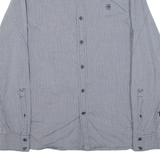 G-STAR RAW Mens Shirt Grey Check Long Sleeve M