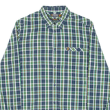 FARAH Slim Fit Mens Shirt Blue Check Long Sleeve S