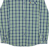 FARAH Slim Fit Mens Shirt Blue Check Long Sleeve S