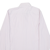 HUGO BOSS Slim Fit Mens Shirt Purple Gingham Long Sleeve M