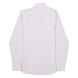 HUGO BOSS Slim Fit Mens Shirt Purple Gingham Long Sleeve M