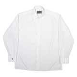 VERSACE Mens Plain Shirt White Long Sleeve XL