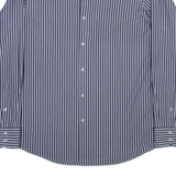 BOSS Mens Shirt Blue Striped Long Sleeve L